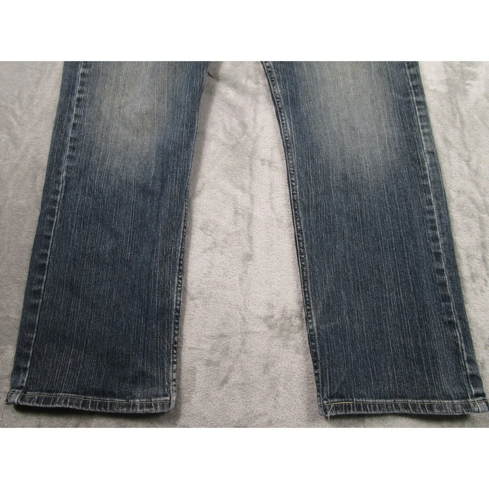 Levis‎ 505 Jeans Mens 38x30 Blue Denim Distressed Pockets Cotton Modern